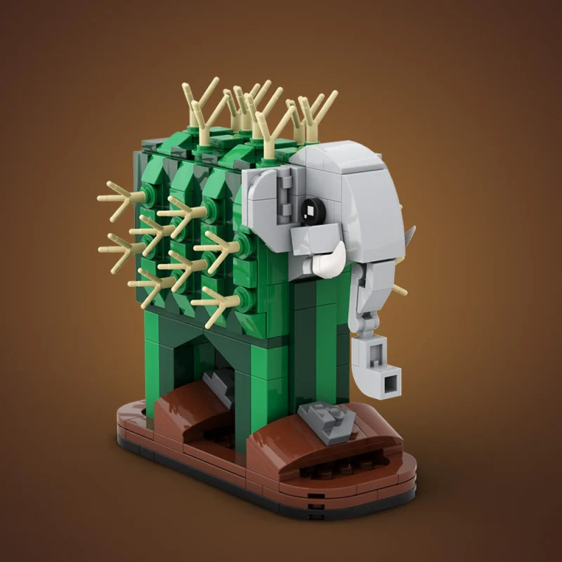 (Gobricks version) 255pcs MOC AI Brain Decaying Animals - Elephant - Image 10