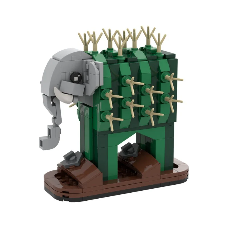 (Gobricks version) 255pcs MOC AI Brain Decaying Animals - Elephant - Image 3