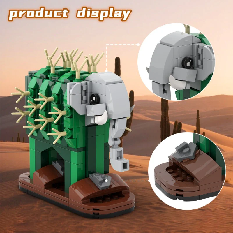 (Gobricks version) 255pcs MOC AI Brain Decaying Animals - Elephant - Image 7