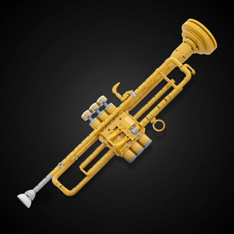 (Gobricks version) 255pcs MOC Trumpet with working pistons - Image 11