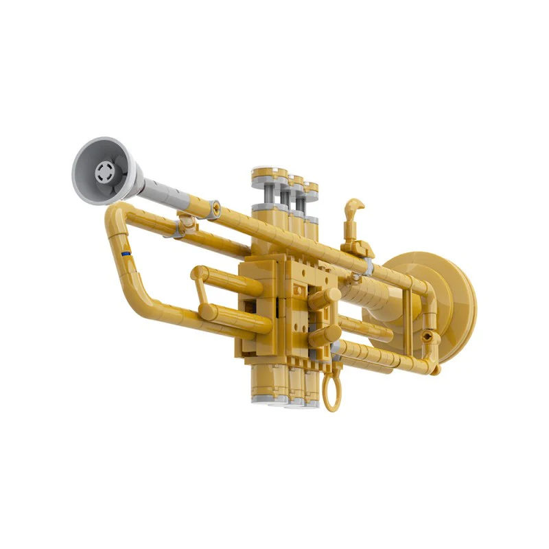 (Gobricks version) 255pcs MOC Trumpet with working pistons - Image 5