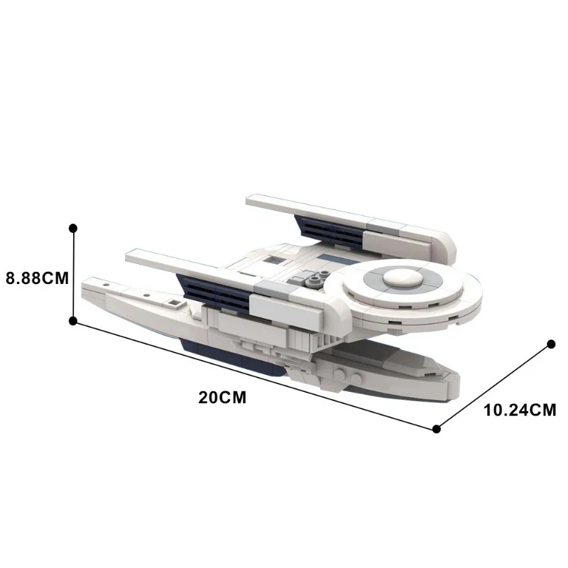 (Gobricks version) 262pcs MOC-155862 Oberth Class Starship, Star Trek (USS Grissom & USS Pegasus) - Image 4