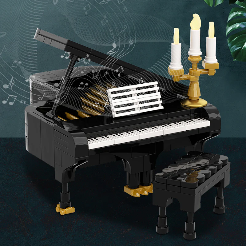 (Gobricks version) 268 pcs piano (black & white) - Image 12