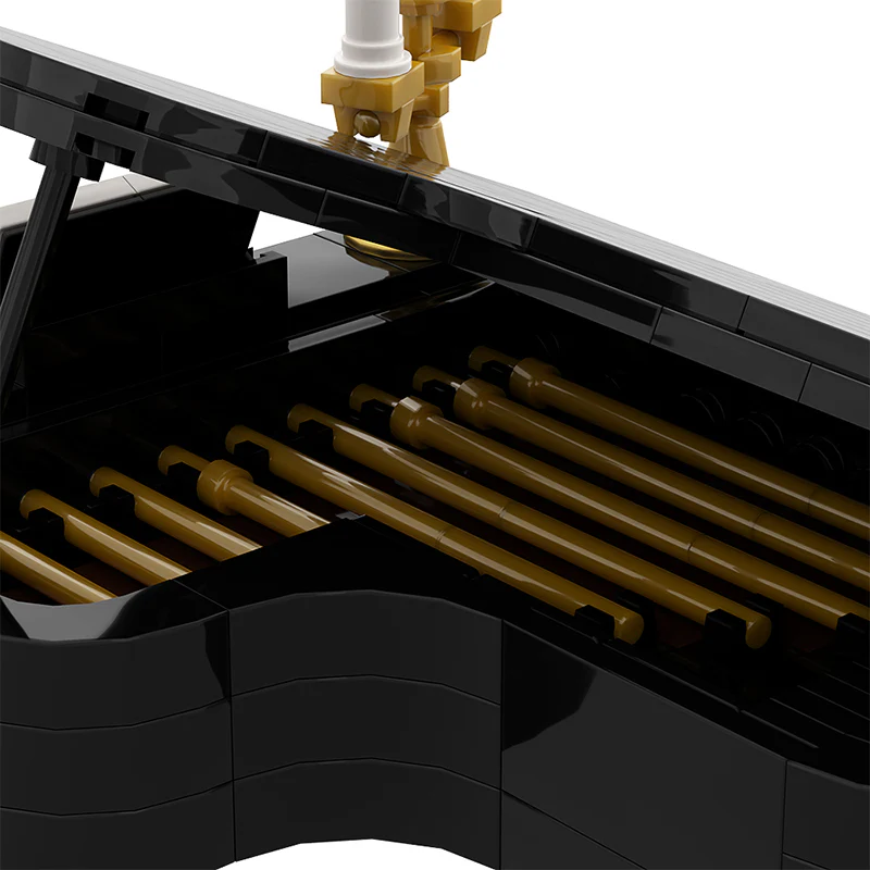 (Gobricks version) 268 pcs piano (black & white) - Image 13