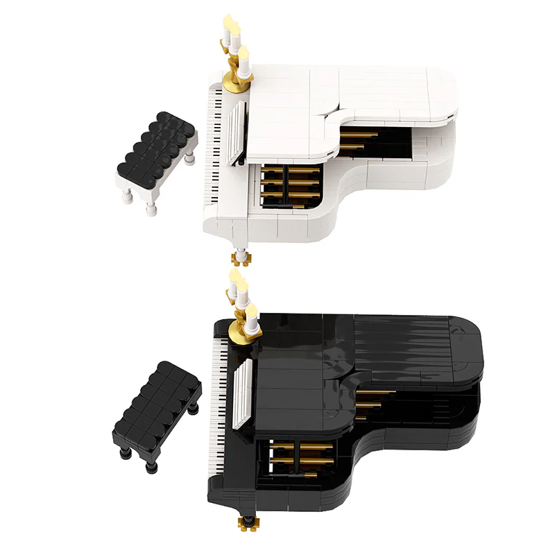(Gobricks version) 268 pcs piano (black & white) - Image 2