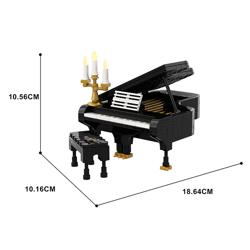 (Gobricks version) 268 pcs piano (black & white) - Image 4