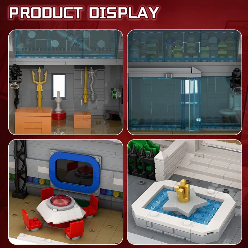 (Gobricks version) 2688pcs MOC-223163 Hall of Justice - Image 9