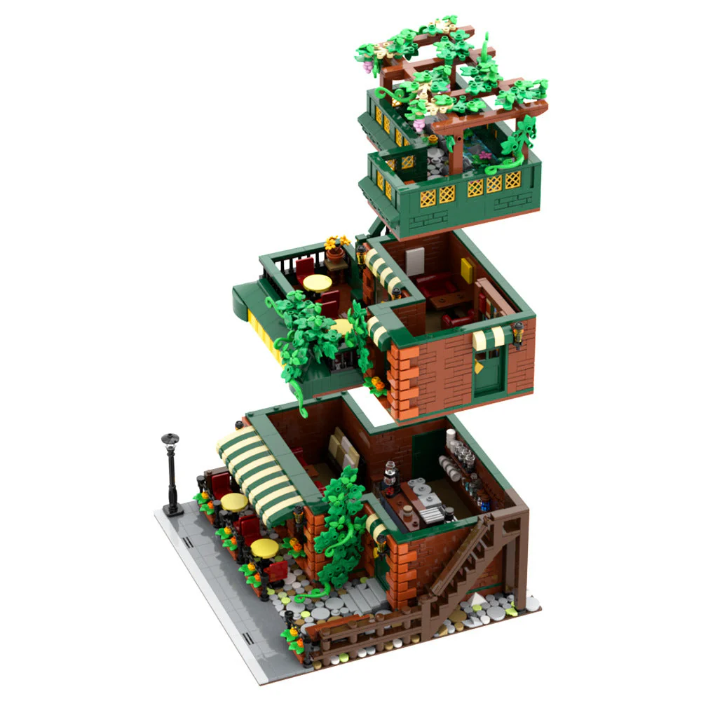 (Gobricks version) 2704PCS Ideas Cafe Room - Image 3