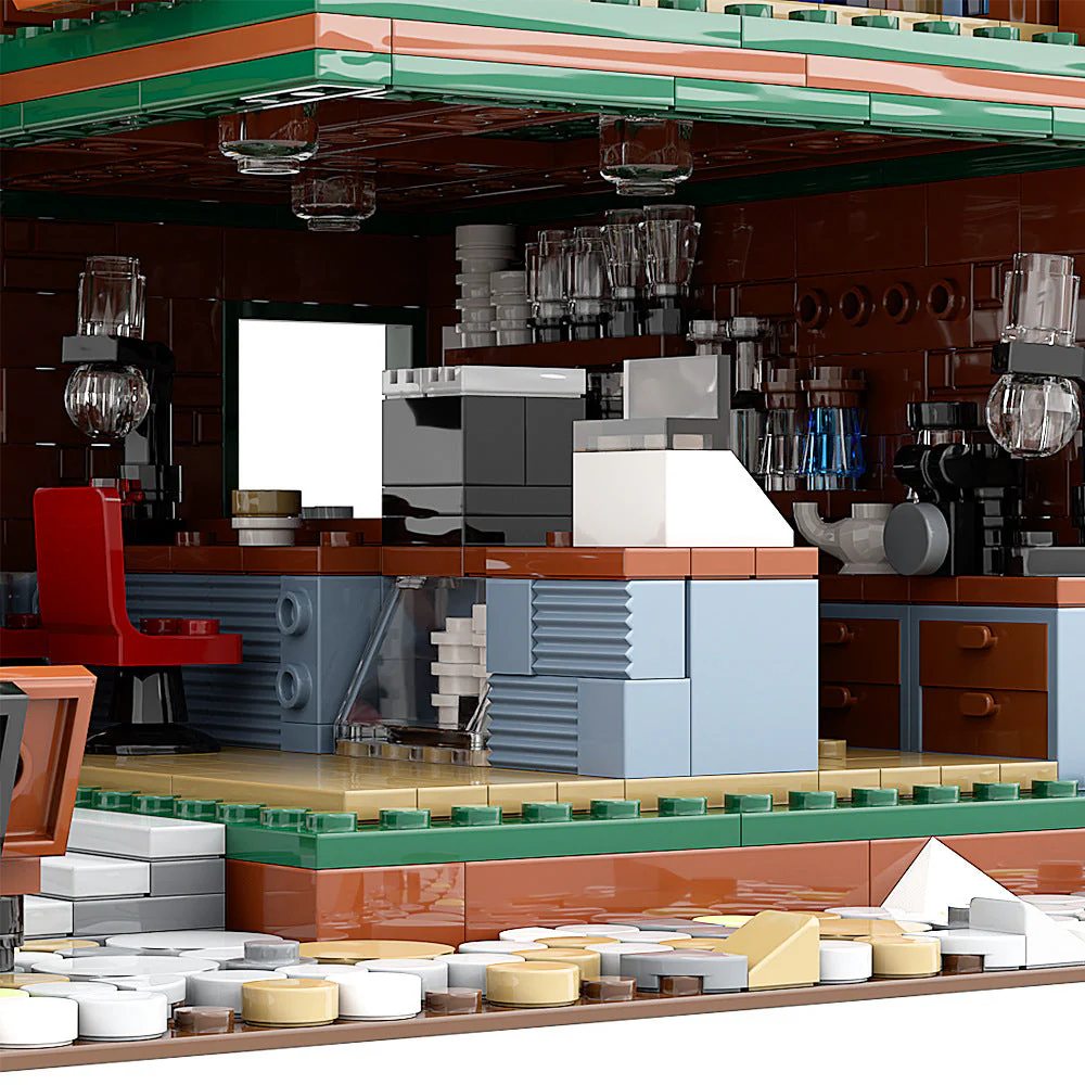 (Gobricks version) 2704PCS Ideas Cafe Room - Image 6
