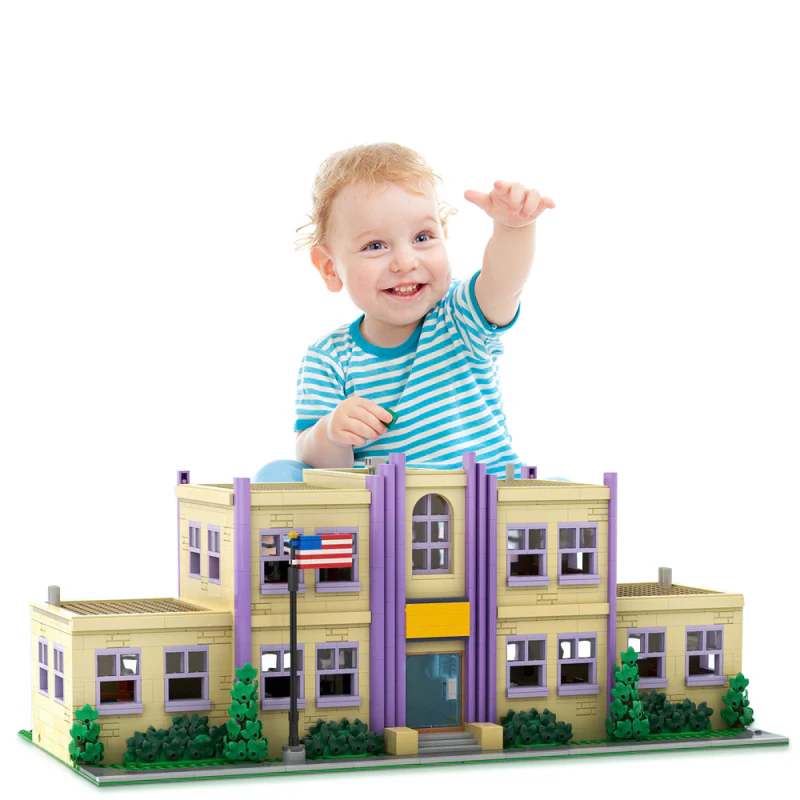 (Gobricks version) 2732pcs MOC-177723 Modular Springfield Elementary School - Image 10