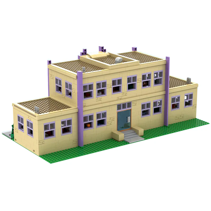 (Gobricks version) 2732pcs MOC-177723 Modular Springfield Elementary School - Image 7