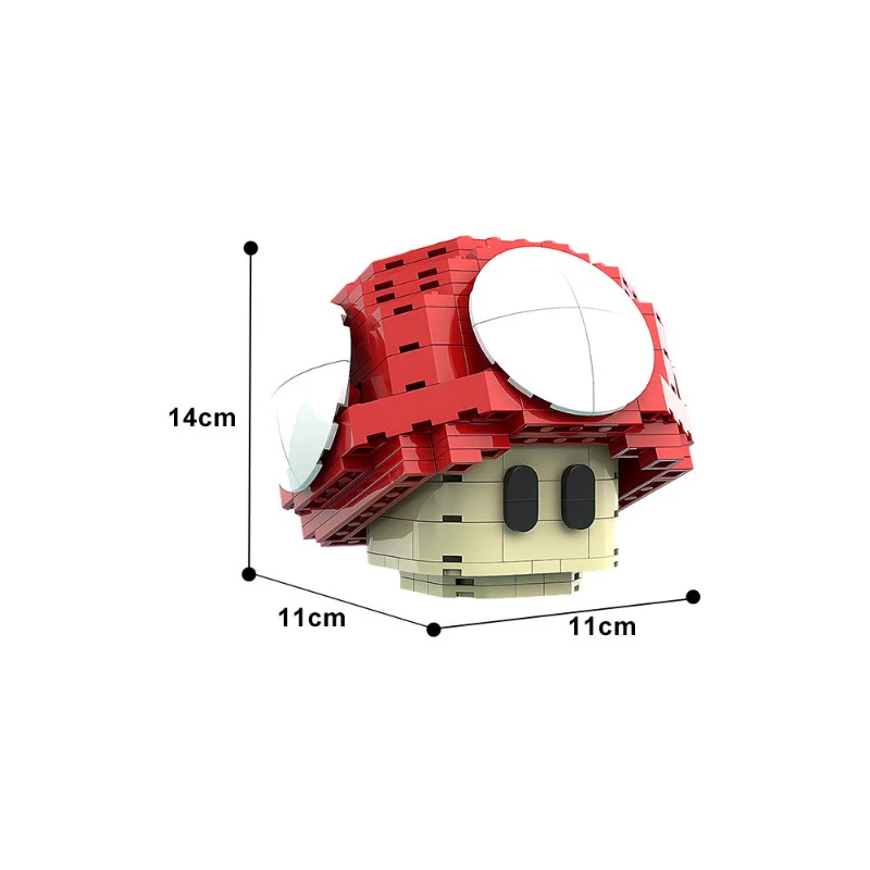 (Gobricks version) 274 pcs MOC-165371 Super Mario Power Up Mushroom - Image 3