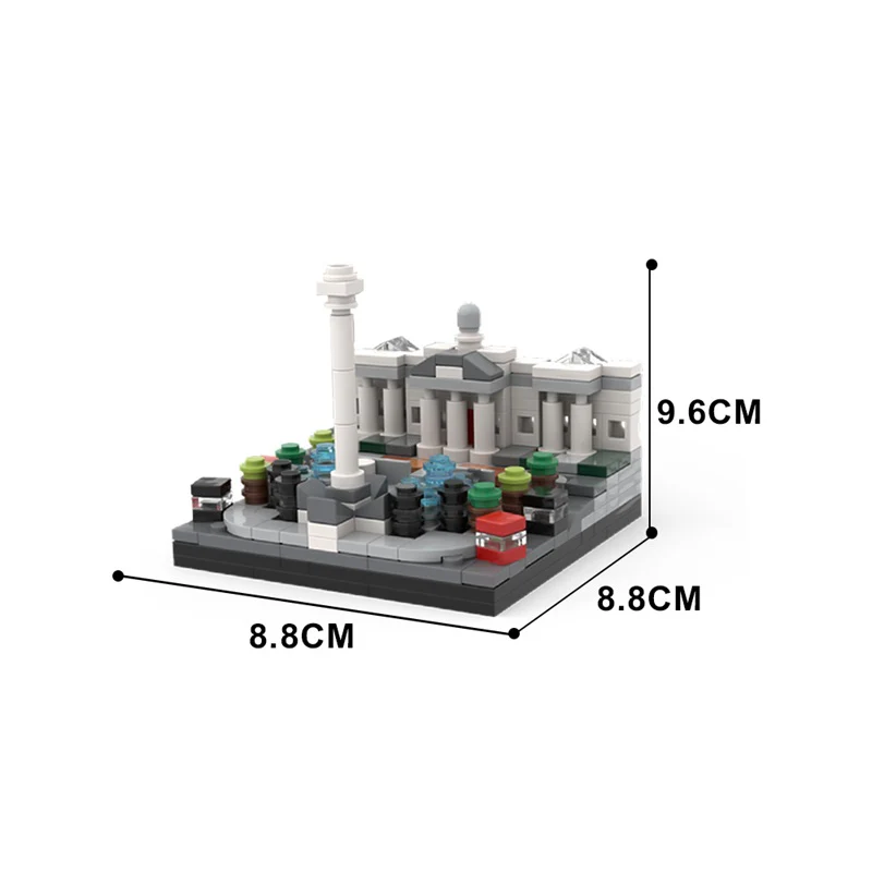 (Gobricks version) 279PCS MOC-149389 Mini 210456 Trafalgar Square - Image 5