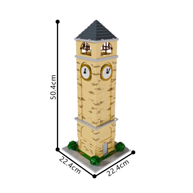 (Gobricks version) 2851pcs MOC-200147 Tilted Towers Clock Tower - Image 4