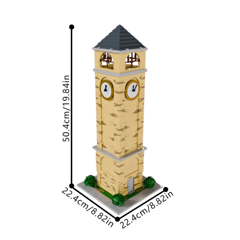 (Gobricks version) 2851pcs MOC-200147 Tilted Towers Clock Tower - Image 5