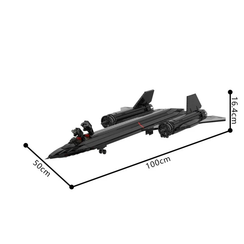 (Gobricks version) 2854pcs MOC-206128 SR-71 Blackbird - Image 4