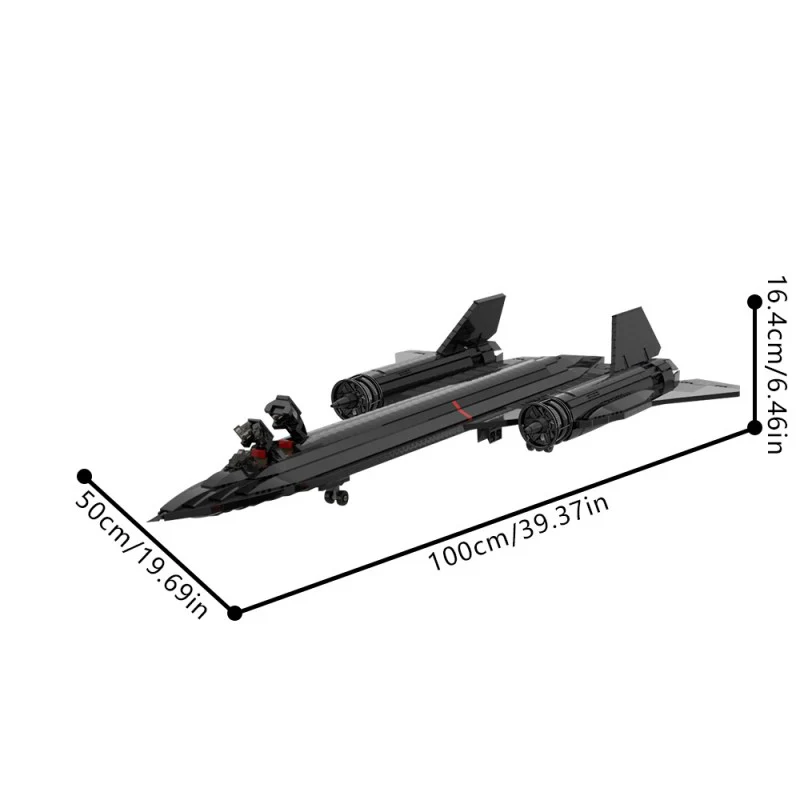 (Gobricks version) 2854pcs MOC-206128 SR-71 Blackbird - Image 5