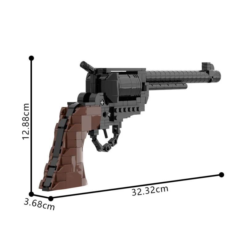 (Gobricks version) 291pcs MOC-223261 Colt SAA Model 1873 Cavalry Revolver - Image 10