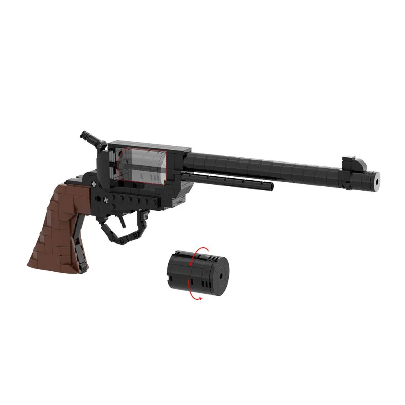 (Gobricks version) 291pcs MOC-223261 Colt SAA Model 1873 Cavalry Revolver - Image 9