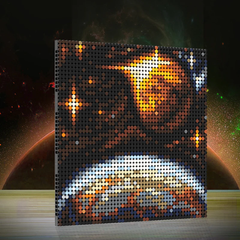 (Gobricks version) 2930pcs MOC Space Canvas Night Sky LEGO Compatible - Image 2