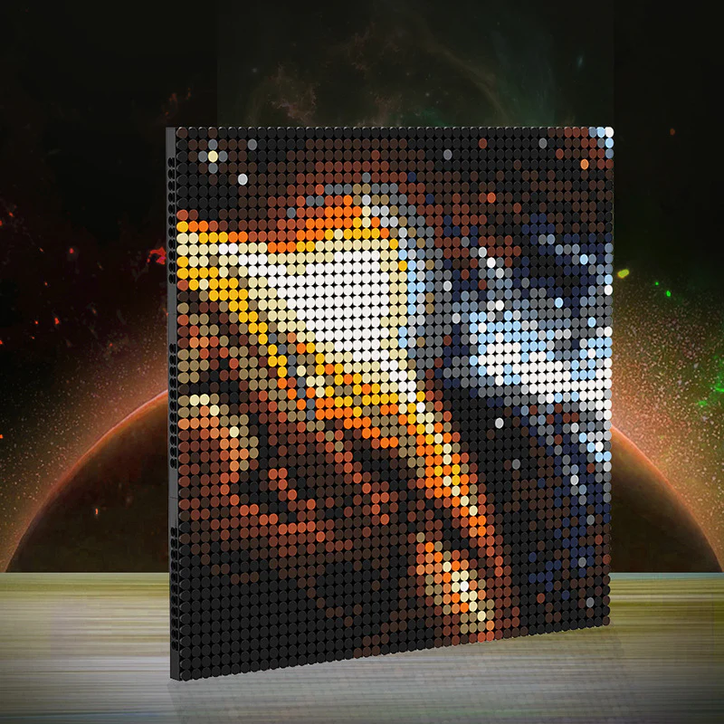 (Gobricks version) 2930pcs MOC Space Canvas Night Sky LEGO Compatible - Image 8