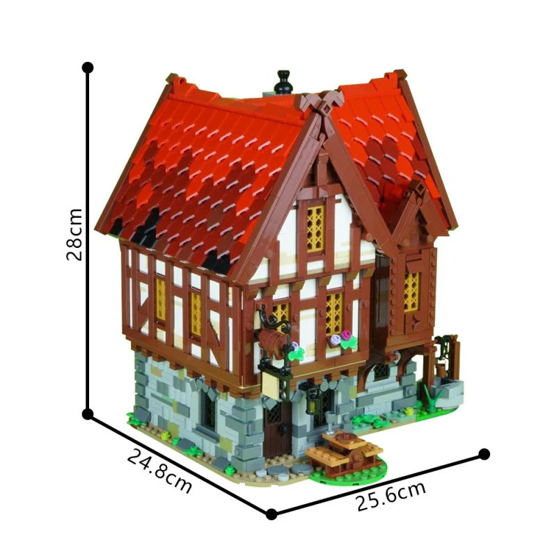 (Gobricks version) 2960pcs MOC-72838 Medieval Tavern - Image 4