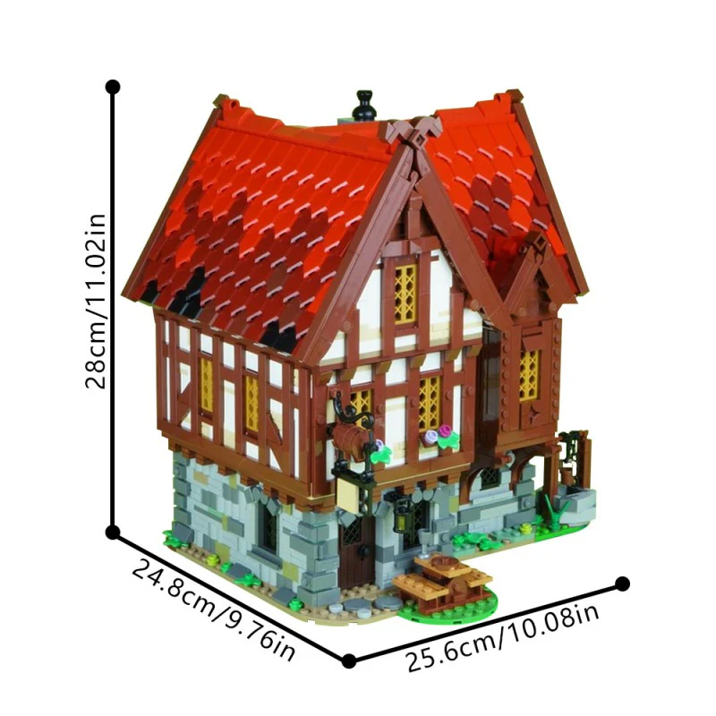 (Gobricks version) 2960pcs MOC-72838 Medieval Tavern - Image 5