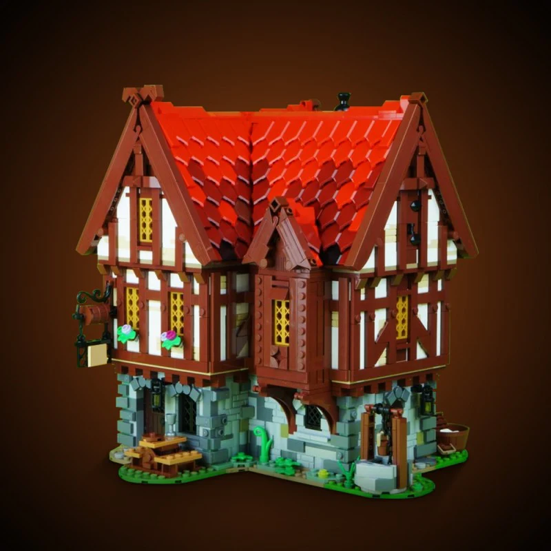 (Gobricks version) 2960pcs MOC-72838 Medieval Tavern - Image 6