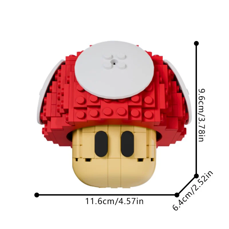 (Gobricks version) 299pcs MOC-215631 Mario Mushroom - Image 3