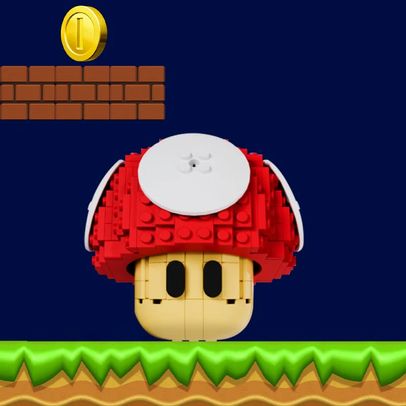 (Gobricks version) 299pcs MOC-215631 Mario Mushroom - Image 4