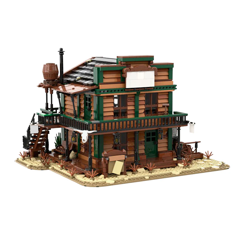 (Gobricks version) 3035PCS MOC-151938 Sheriff's Office - Wild West - Image 2