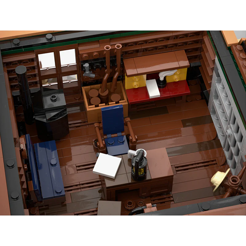 (Gobricks version) 3035PCS MOC-151938 Sheriff's Office - Wild West - Image 7