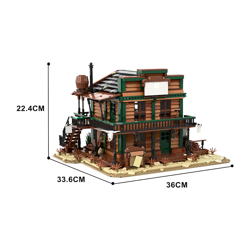 (Gobricks version) 3035PCS MOC-151938 Sheriff's Office - Wild West - Image 9