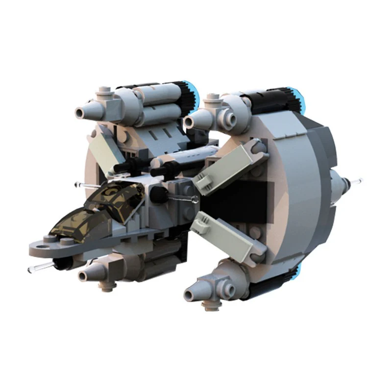 (Gobricks version) 306 pcs MOC-31275 Microscale Gunstar from The Last Starfighter - Image 5