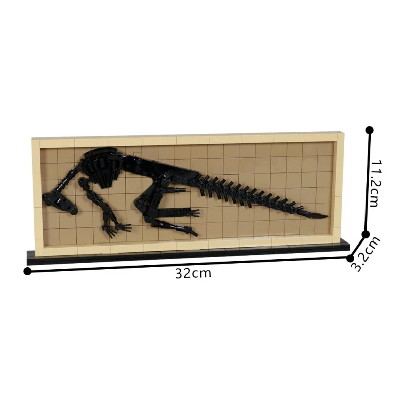 (Gobricks version) 306pcs MOC-209384 Hadrosaur Fossil - Image 4