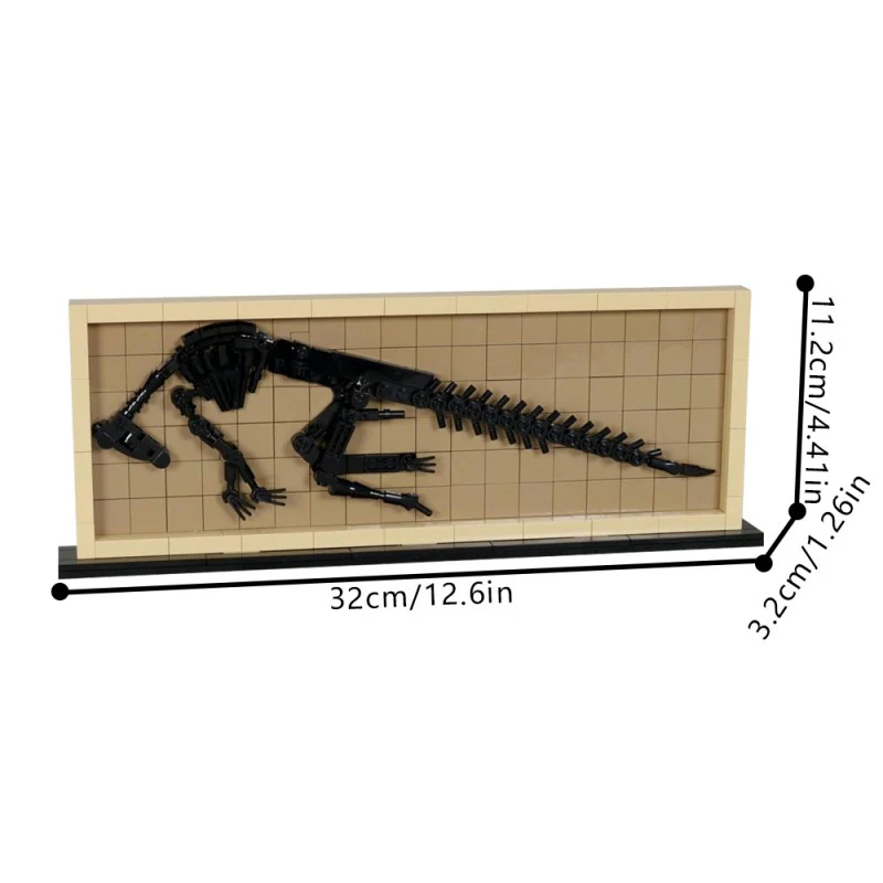 (Gobricks version) 306pcs MOC-209384 Hadrosaur Fossil - Image 5
