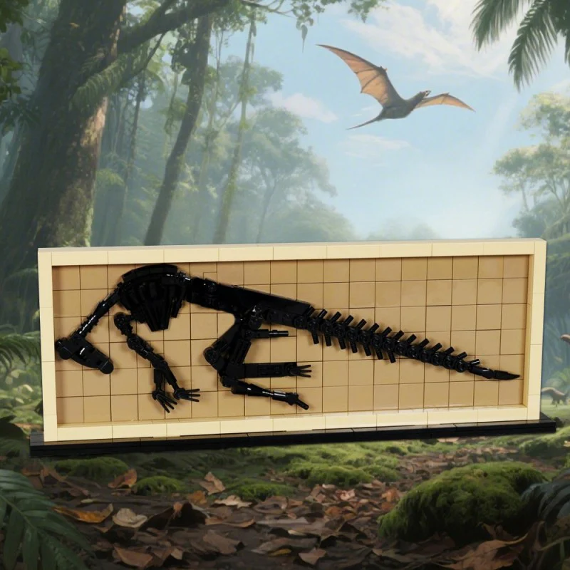 (Gobricks version) 306pcs MOC-209384 Hadrosaur Fossil - Image 7