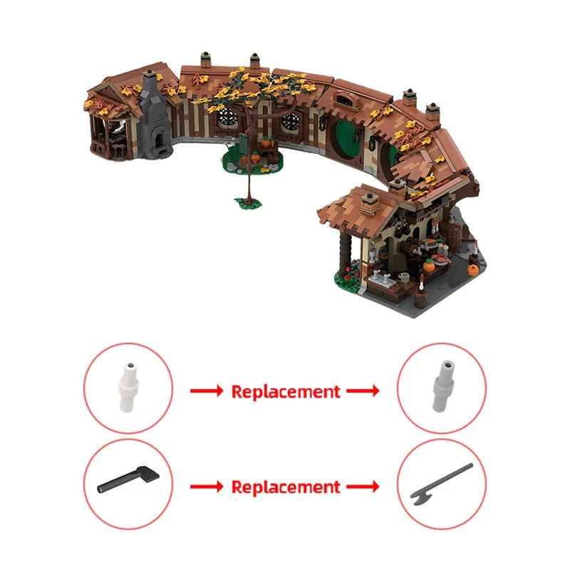 (Gobricks version) 3075PCS MOC-172200 The Green Dragon Inn - Image 6