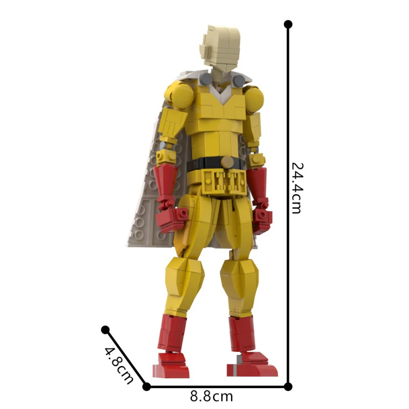(Gobricks version) 310pcs MOC-216325 One Punch Man / Saitama - Image 2