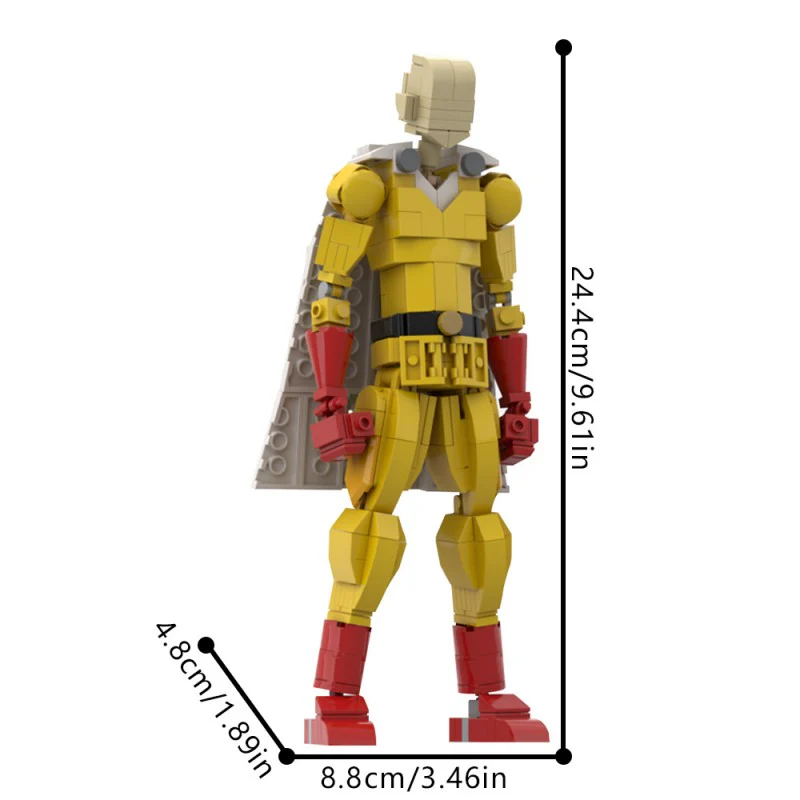 (Gobricks version) 310pcs MOC-216325 One Punch Man / Saitama - Image 3
