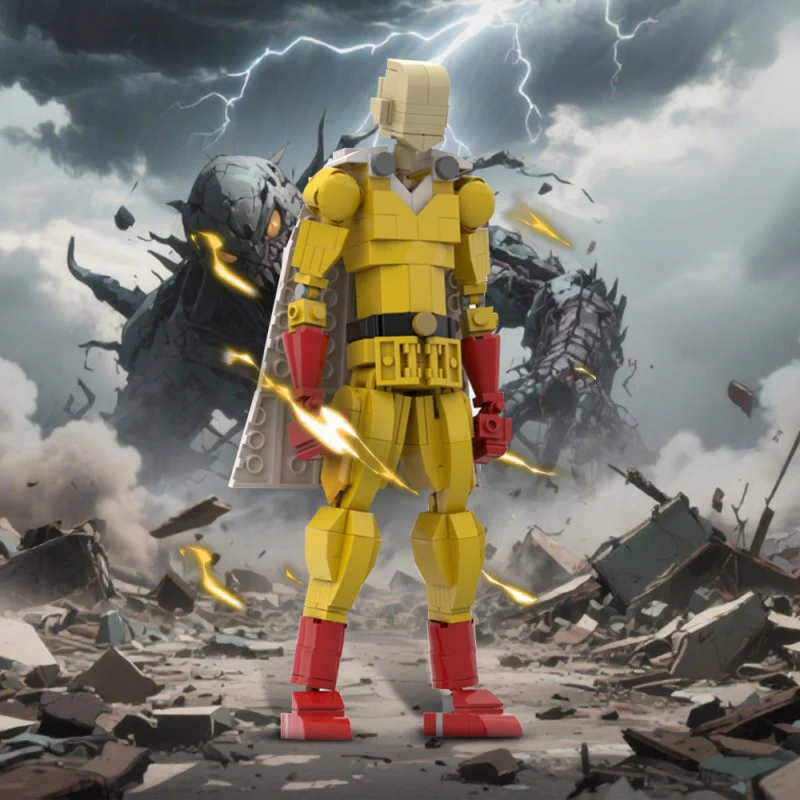(Gobricks version) 310pcs MOC-216325 One Punch Man / Saitama - Image 4