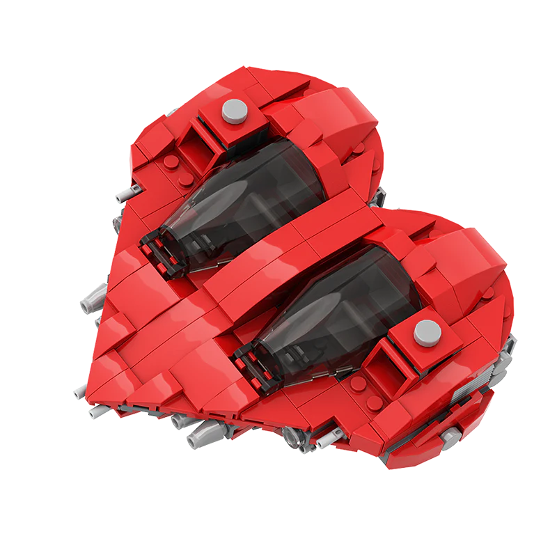 (Gobricks version) 316pcs MOC-146806 Herz-class split/tandem interceptor - Image 4