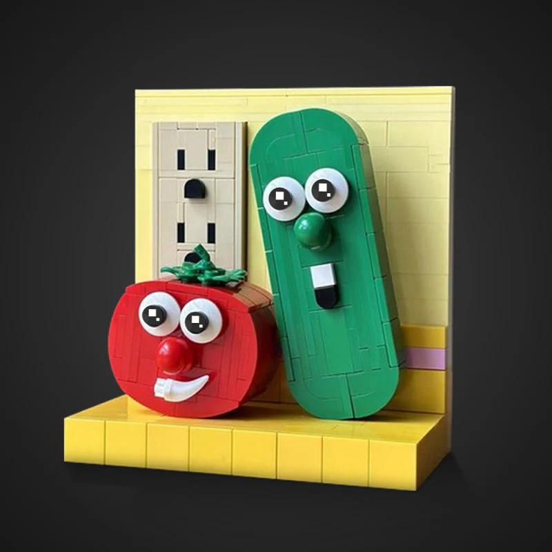 (Gobricks version) 320pcs MOC-222266 VeggieTales Bob & Larry - Image 10