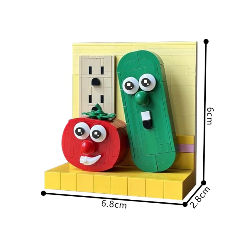 (Gobricks version) 320pcs MOC-222266 VeggieTales Bob & Larry - Image 2
