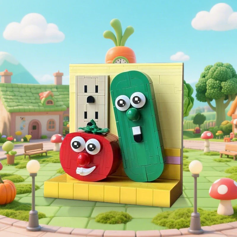 (Gobricks version) 320pcs MOC-222266 VeggieTales Bob & Larry - Image 4