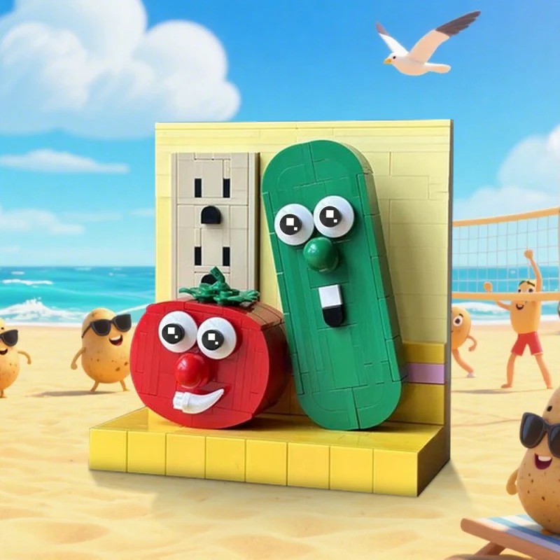 (Gobricks version) 320pcs MOC-222266 VeggieTales Bob & Larry - Image 5