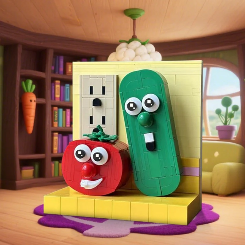 (Gobricks version) 320pcs MOC-222266 VeggieTales Bob & Larry - Image 8