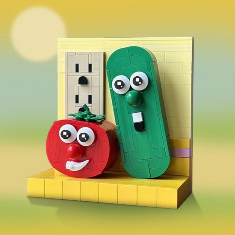 (Gobricks version) 320pcs MOC-222266 VeggieTales Bob & Larry - Image 9