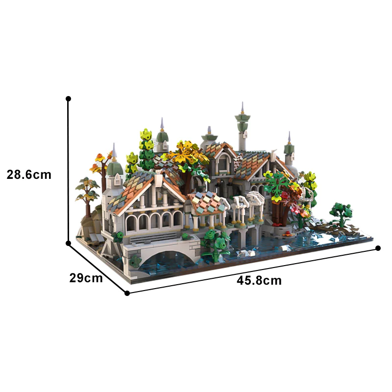 (Gobricks version) 3268pcs MOC-182098 Rivendell - Image 6