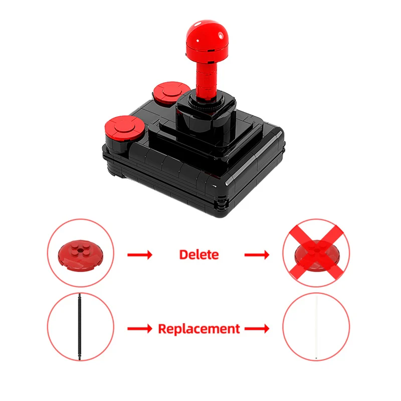 (Gobricks version) 330PCS MOC-176988 Competition PRO Full scale Joystick with moving parts - Image 6